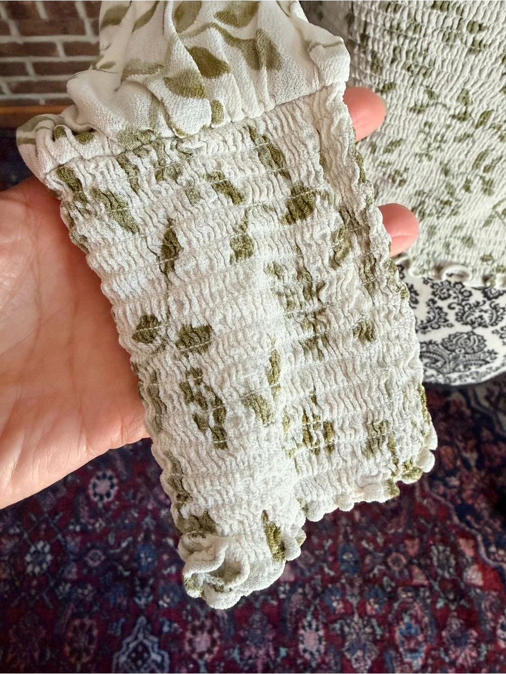Reformation Pinto Smocked Top